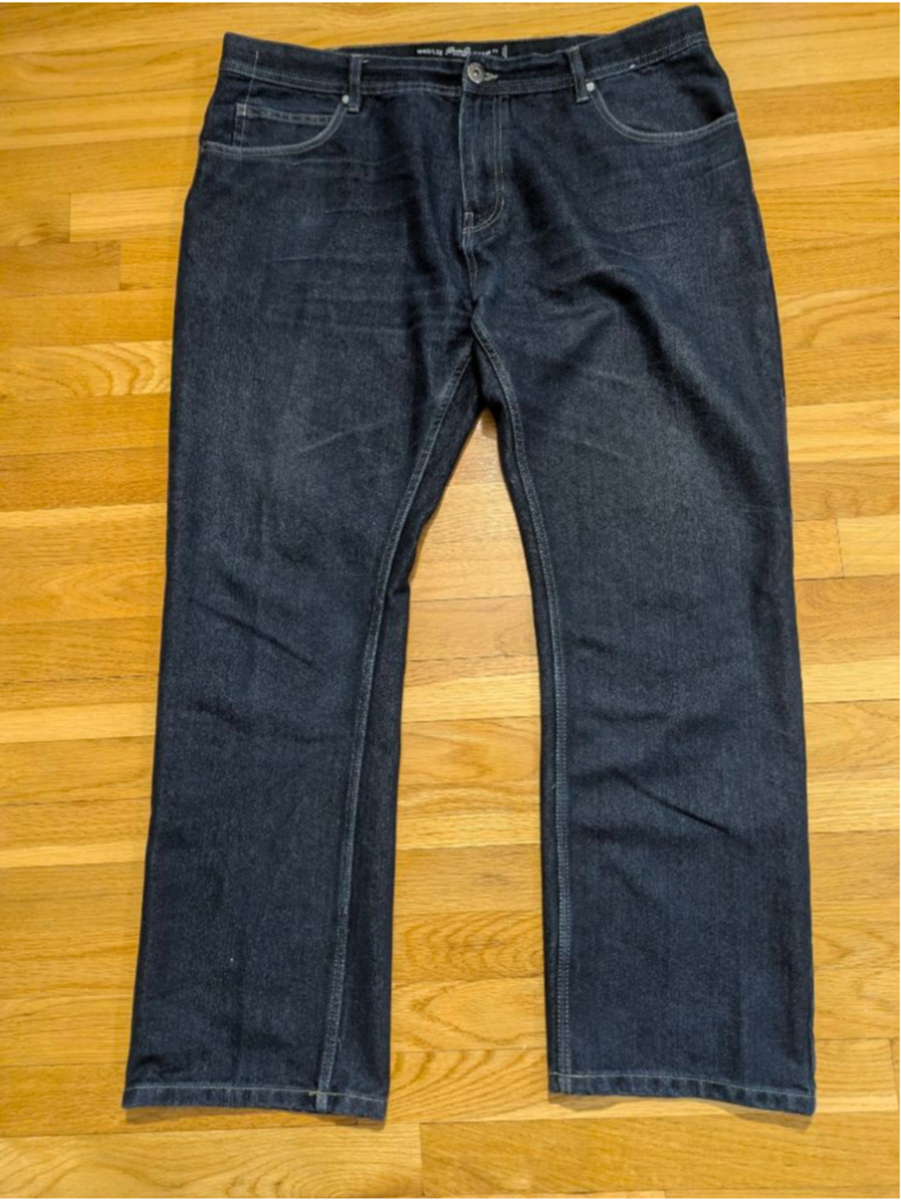 Denim Co. Regular Fit Jeans Set of 2 40 x 32 Dark + Medium - Picture 3 of 7